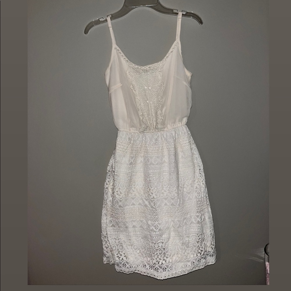 Lightly Worn Cream Lace Dress Size XS Maurices